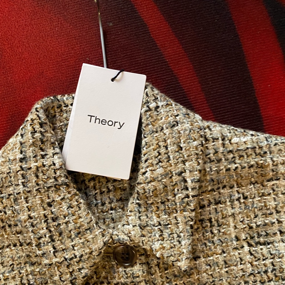 Theory Tweed Sleeveless Military Minidress | NWT | Size 4 - Picture 7 of 8